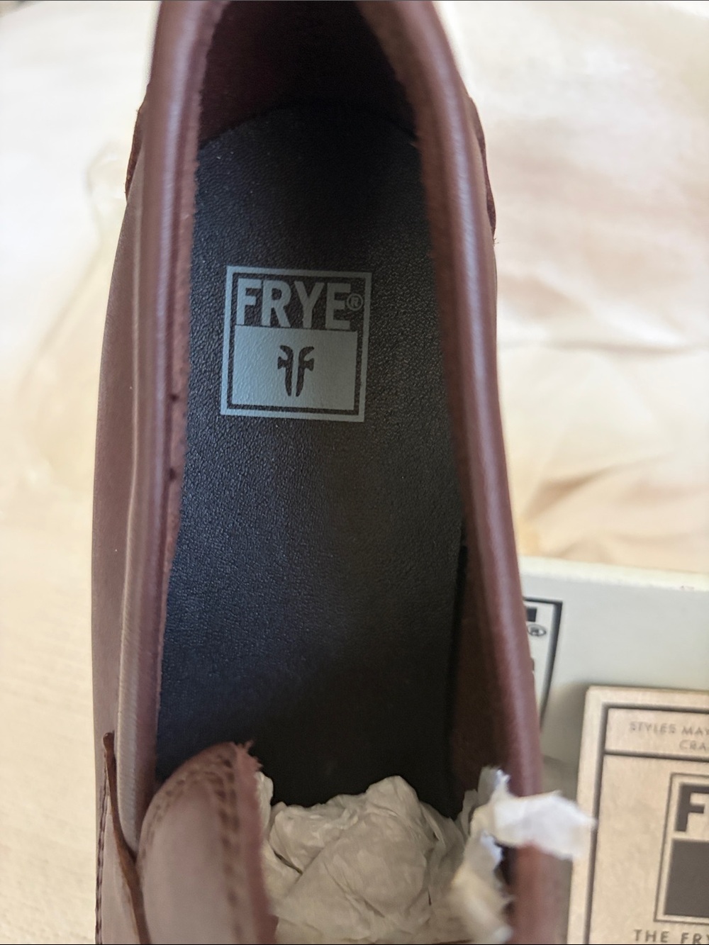 Frye Missy Loafers, Brown Size 7.5 NWB - Picture 2 of 6